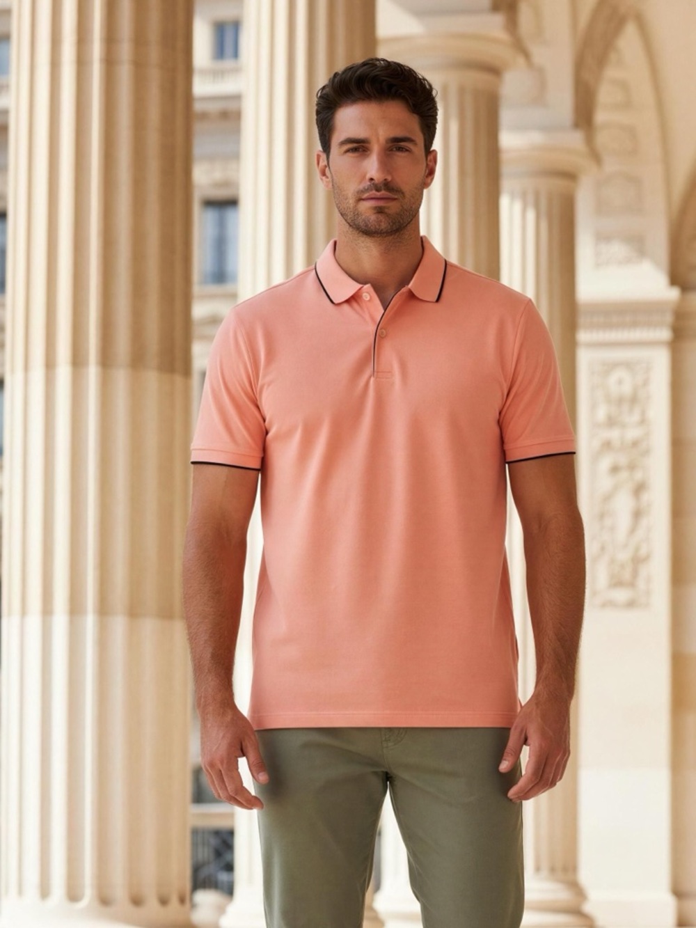 Puma Men's Pink Golf Polo Shirt